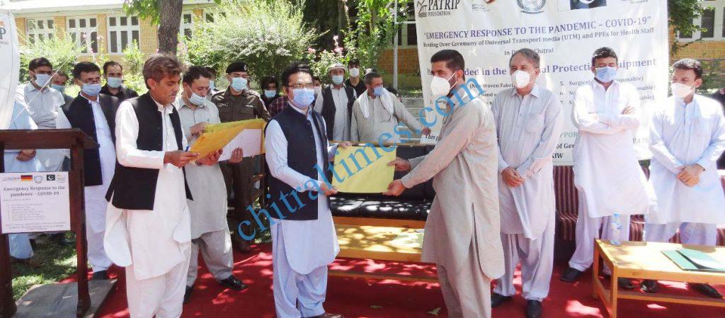 srsp handed over kits to health department chitral 5