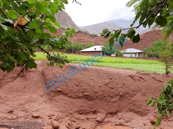 Zait chitral flood damages 2