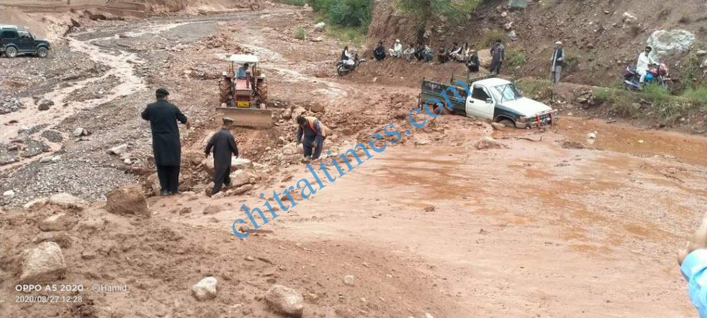 Zait chitral flood damages 5