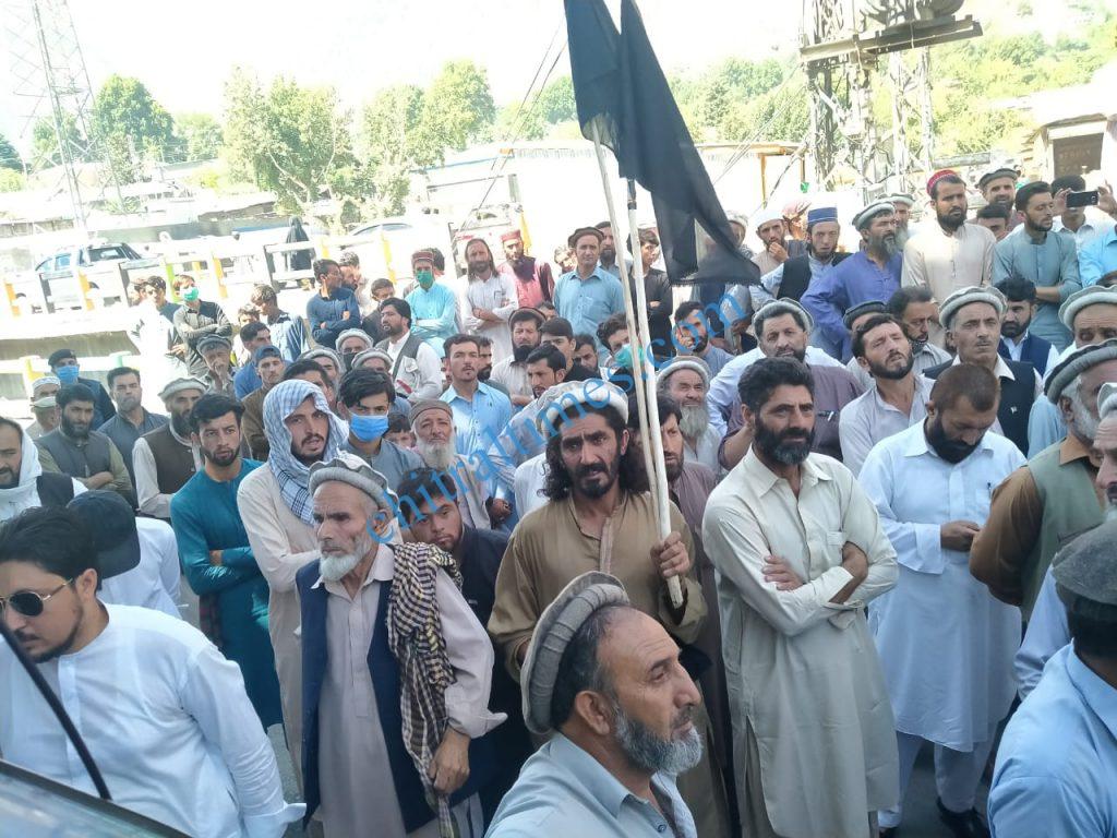 chitral protest against cpec route1