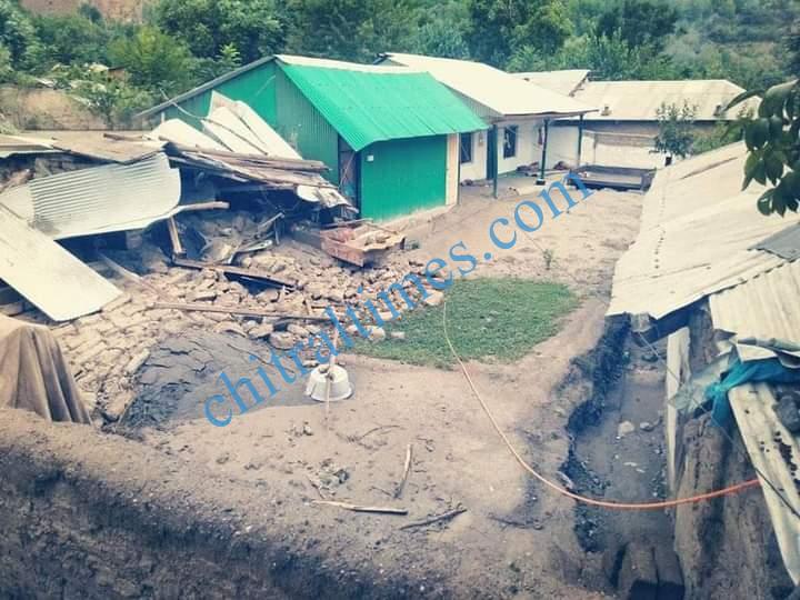 reshun flood damages houses