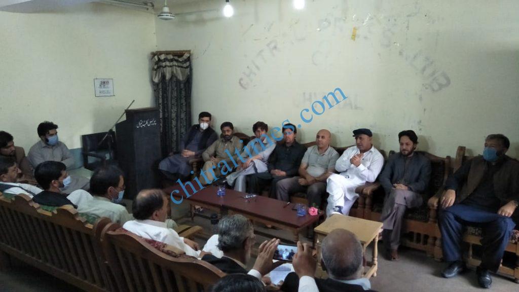 pti leaders of chitral press confrence for handarab national park3