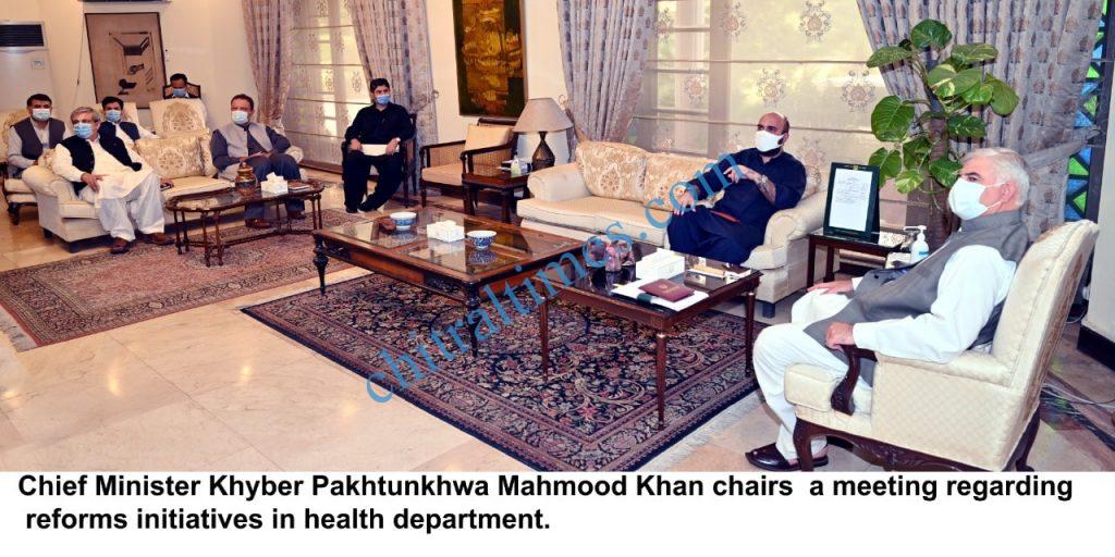 cm mehmood khan meeting on health reforms scaled