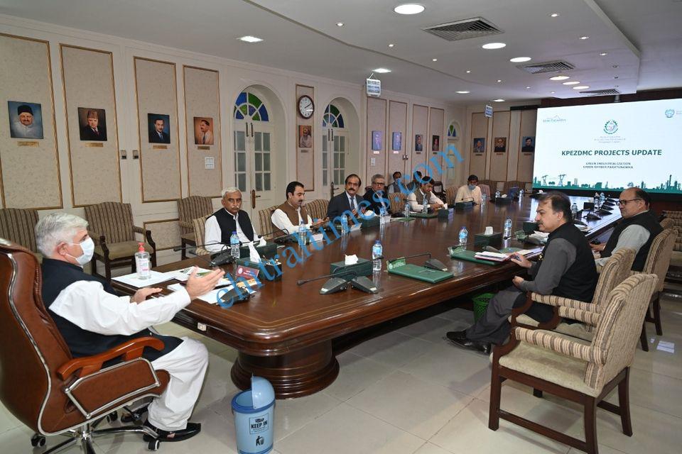 kp economic zones meeting chaired by cm kp