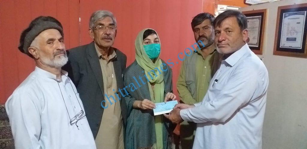 rose chitral schlorship to bushra raza uep