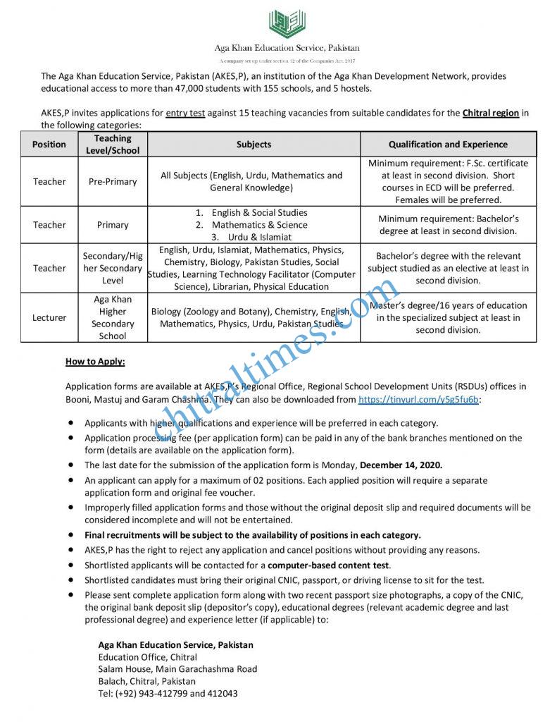 akesp jobs opportunities chitral