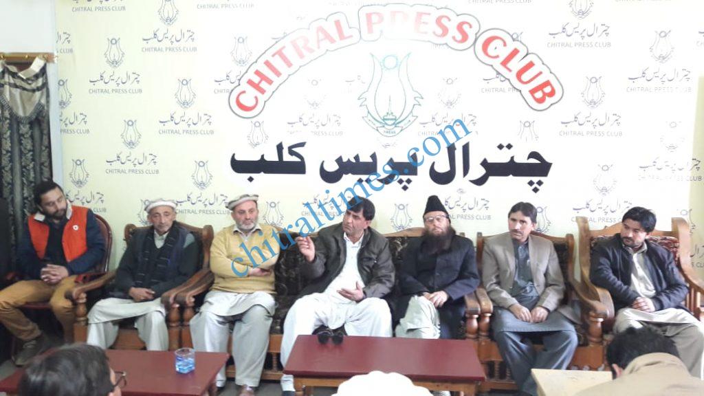 cdm chitral press confrence roads our demand