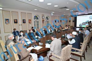 cm kp and speaker NA asad qaiser meeting