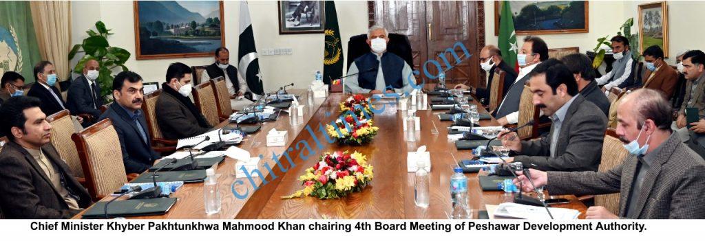 CM kp mahmood khan chaired meeting peshawar development authority scaled