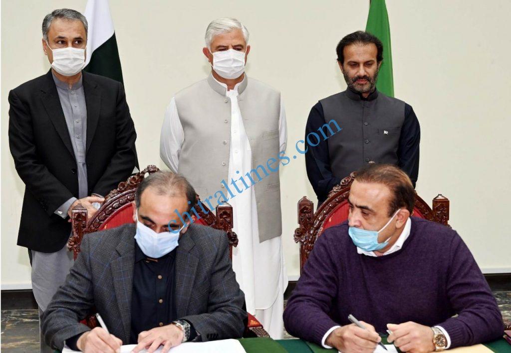 KP govt and PBM mou signed for panagah scaled
