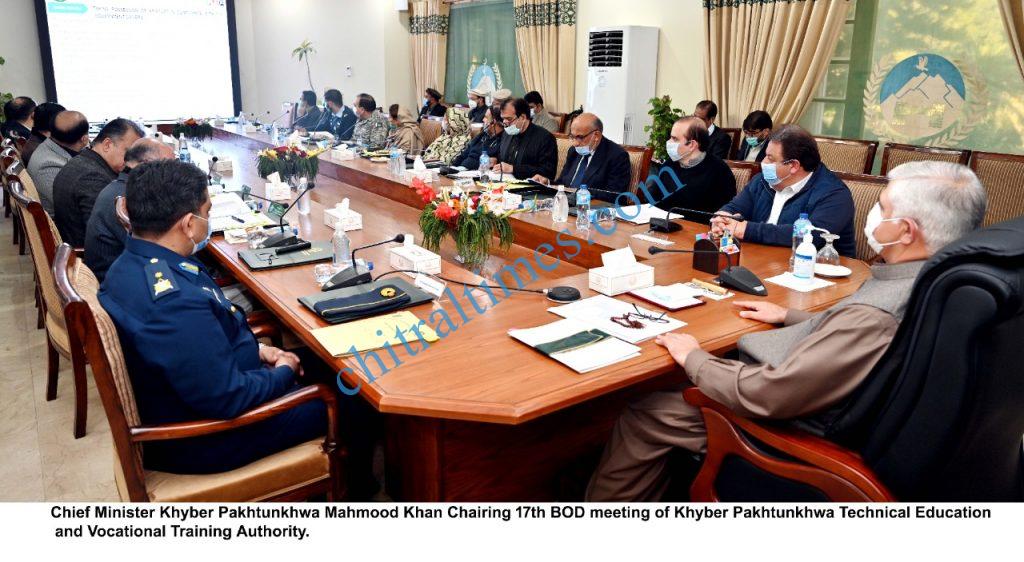 Tevta meeting chaired by CM KP scaled