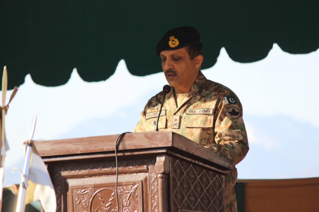 GOC Malakand Maj Gen addressing Chitral scouts