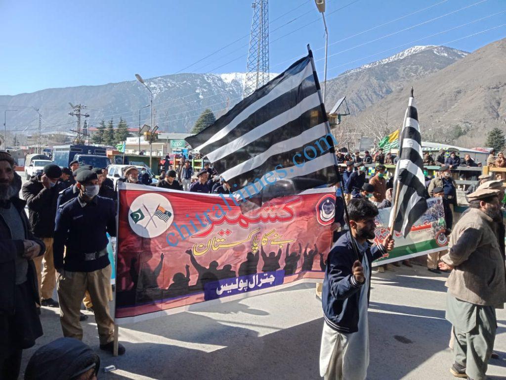 Kashmir solidarity rally chitral1