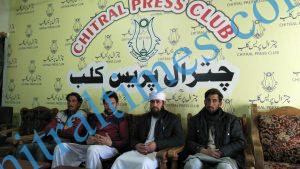 Khosh muhammad shah saleem press confrence chitral