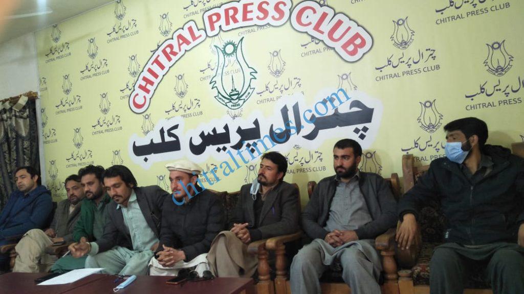 PTI chitral workers press confrence