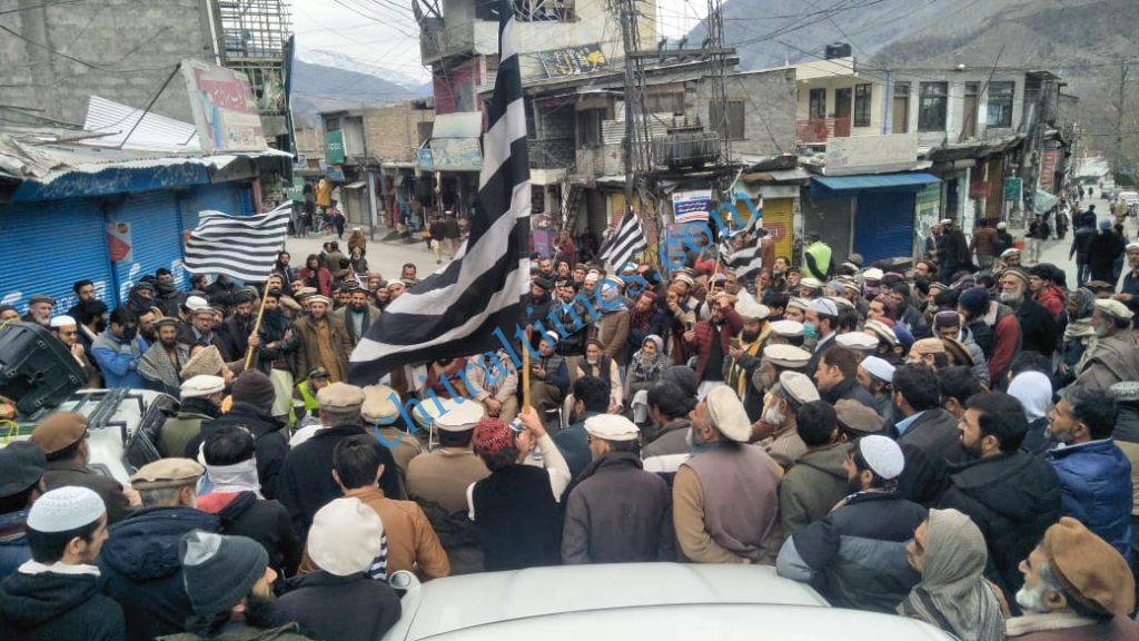 chitral protest rally against gas plant project