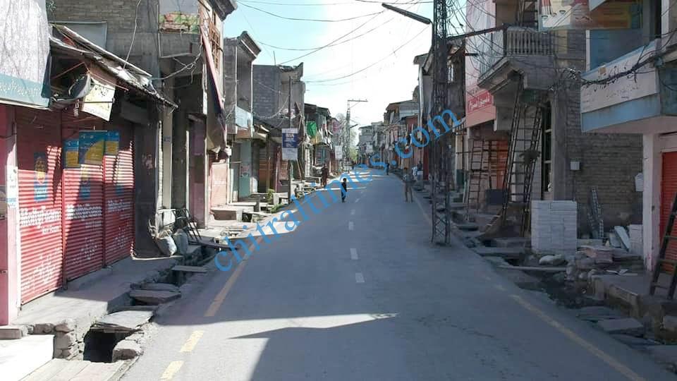 Chitral bazar lockdown