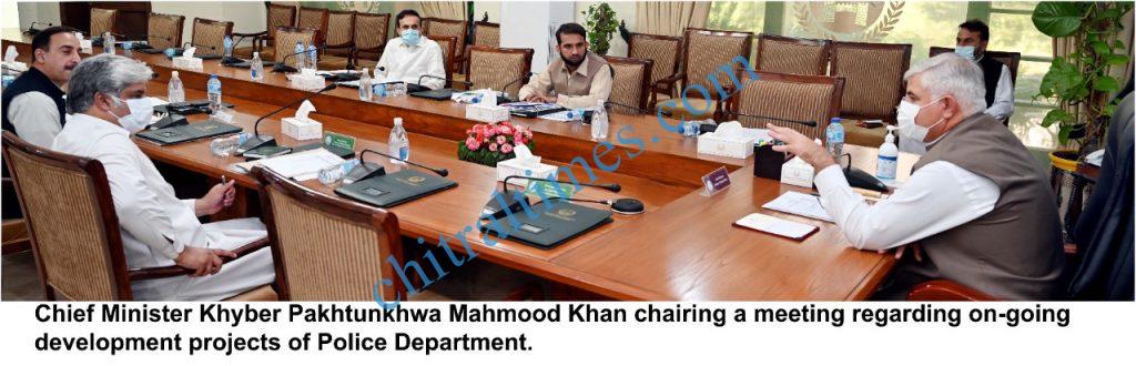 Cm chaired police development projects in kp scaled