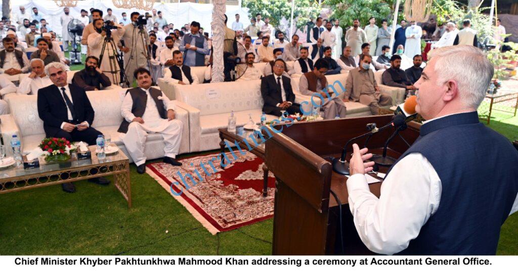 Chitral Times - The voice of Chitral | صوبائی ریونیو میں خاطر خواہ اضافہ، سالانہ ریونیو31 ارب روپے سے بڑھا کر 56 ارب روپے کردیا گیا۔وزیراعلی chitraltimes cm kp addressing ag office peshawar