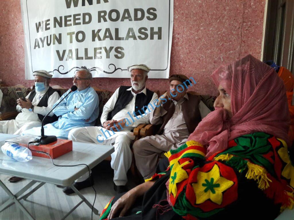 chitraltimes kalash valley road protest rally4
