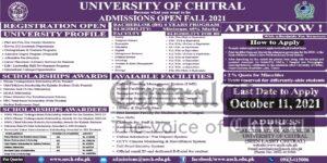 chitral university admission open