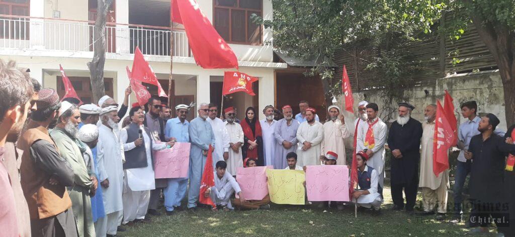chitraltimes anp chitral protest against price high khadija