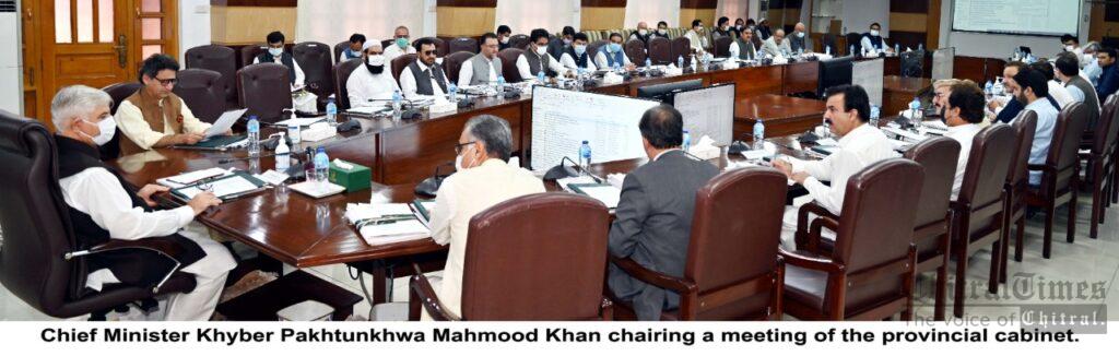 chitraltimes kp cabinet meeting chaired by cm mahmood