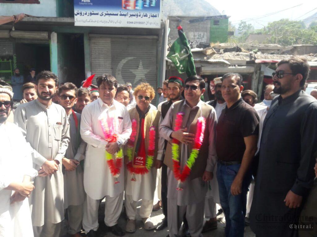 Chitral Times - The voice of Chitral | فرقہ ورانہ اورذات پات و برادری کی بنیادوں پرتقسیم شدہ چترال کو یکجا اورمتحد کرکے رہوںگا۔انجینئر فضل ربی chitraltimes ppp chitral meeting6