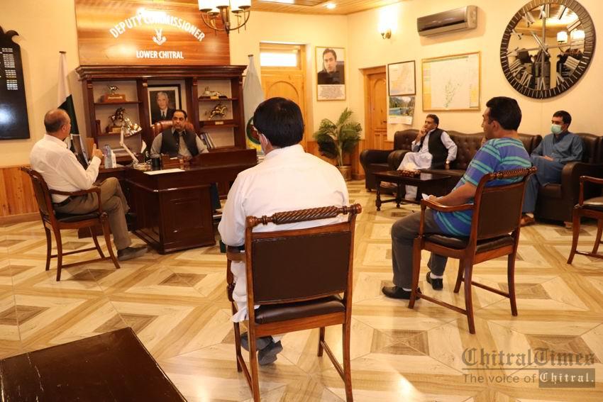 chitraltimes president ismaili council chitral met DC lower 3 1