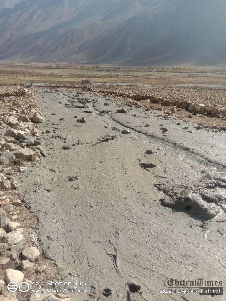 chitraltimes shandur flood washed away road