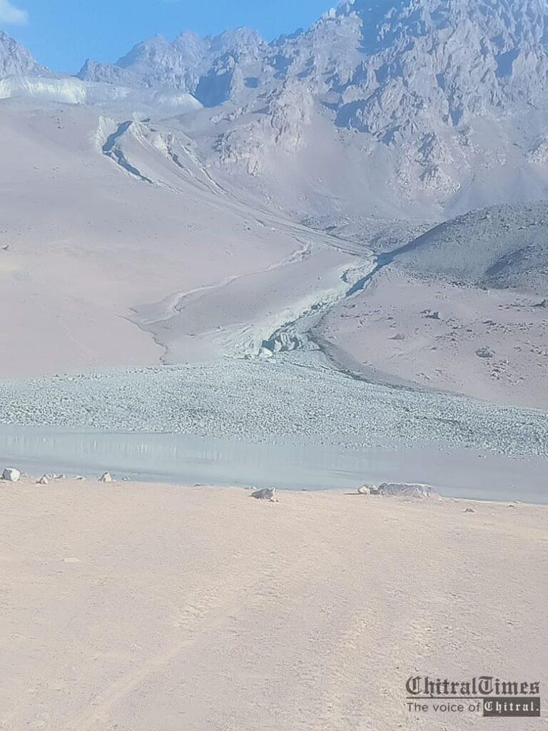 chitraltimes shandur flood washed away road 1