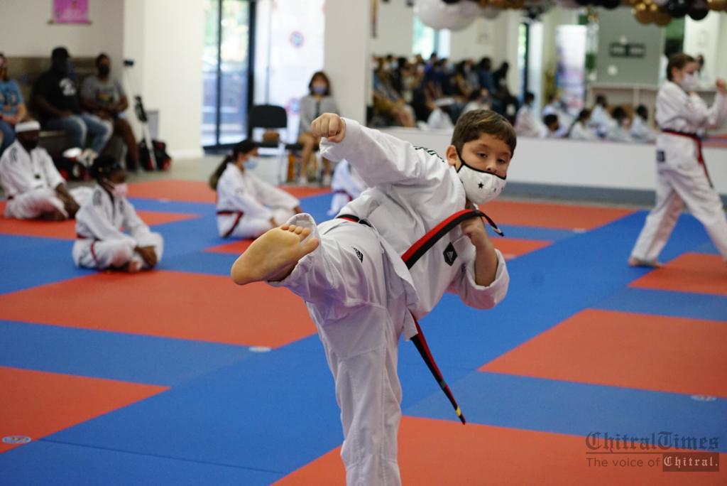 chitraltimes Arham shah Taekwondo black belt usa