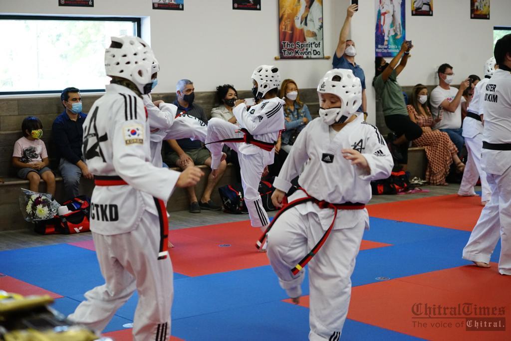 chitraltimes Arham shah Taekwondo black belt usa1