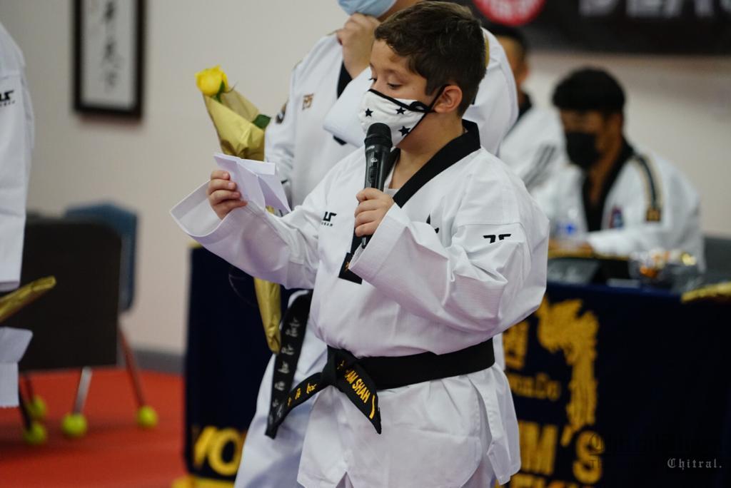 chitraltimes Arham shah Taekwondo black belt usa3