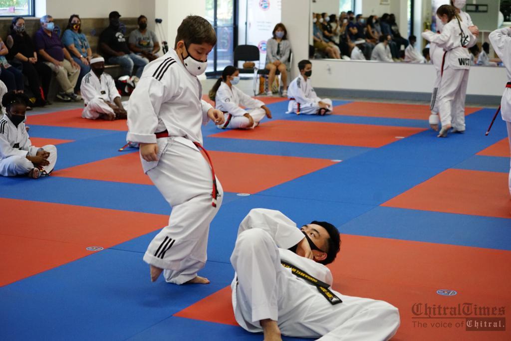 chitraltimes Arham shah Taekwondo black belt usa4