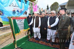 chitraltimes Chief Minister Khyber Pakhtunkhwa Mahmood Khan visit chitral rescue 1122 inaguration
