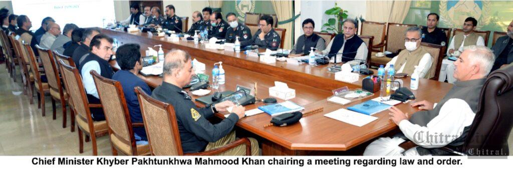 chitraltimes cm chairing law and order meeting kp scaled