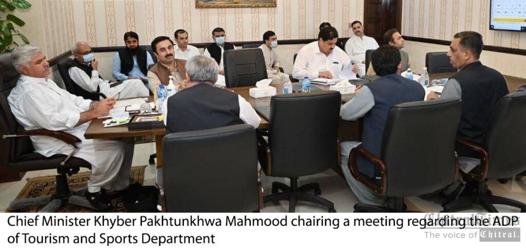 chitraltimes mahmood khan cm kpk chairing adp of tourism and sports department meeting scaled
