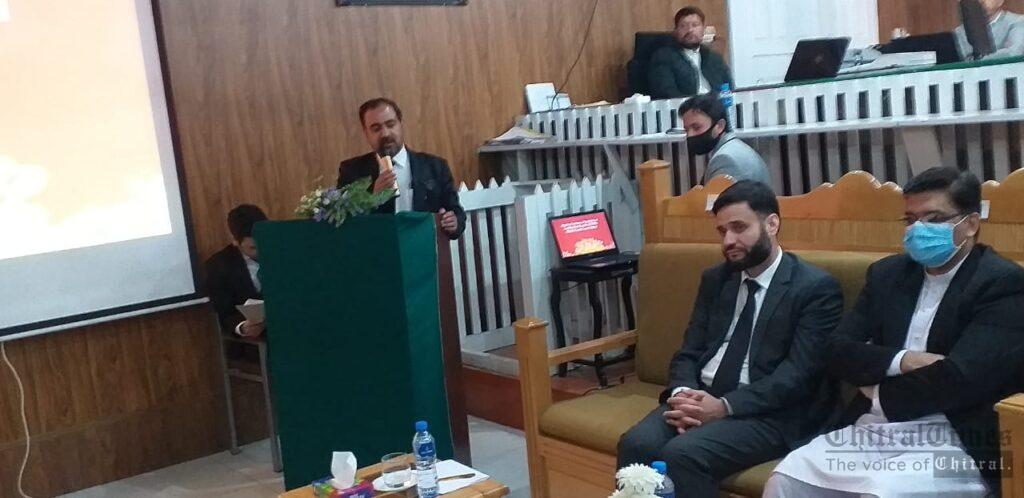 chitraltimes rashid ahmad inagurating session court new building bar president niaz a niazi