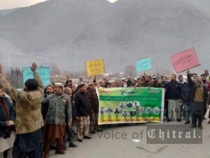 chitraltimes all employes coordiantion council protest chitral lower1