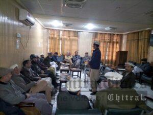 chitraltimes all parties meeting against gas plants cancelation2