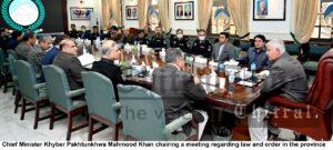 chitraltimes cm chairing law and order meeting in the kp province
