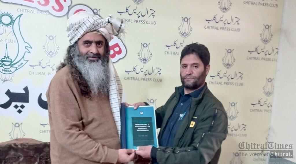 FAFEN report on covid 19 presented to pc chitral