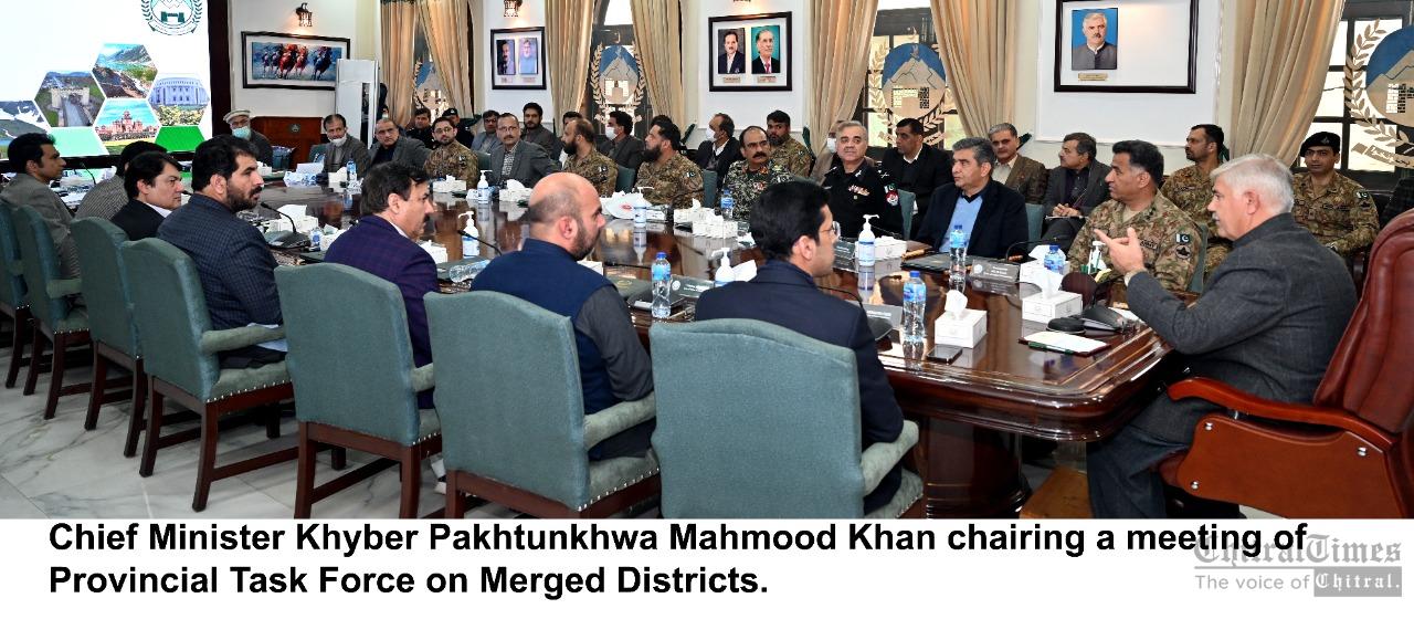وزیراعلیٰ محمود خان کے زیر صدارت صوبائی ٹاسک فورس کا اجلاس