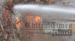 chitraltimes fire residential house cought fire chitral town rehankot2