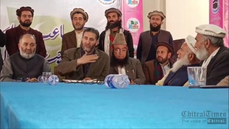 chitraltimes Jamat islami chitral press confrence mushtaq ahmad