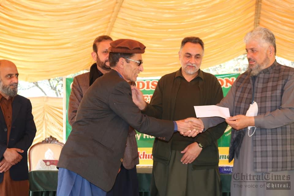 chitraltimes markhor trophy hunting cheques distributed chitral1
