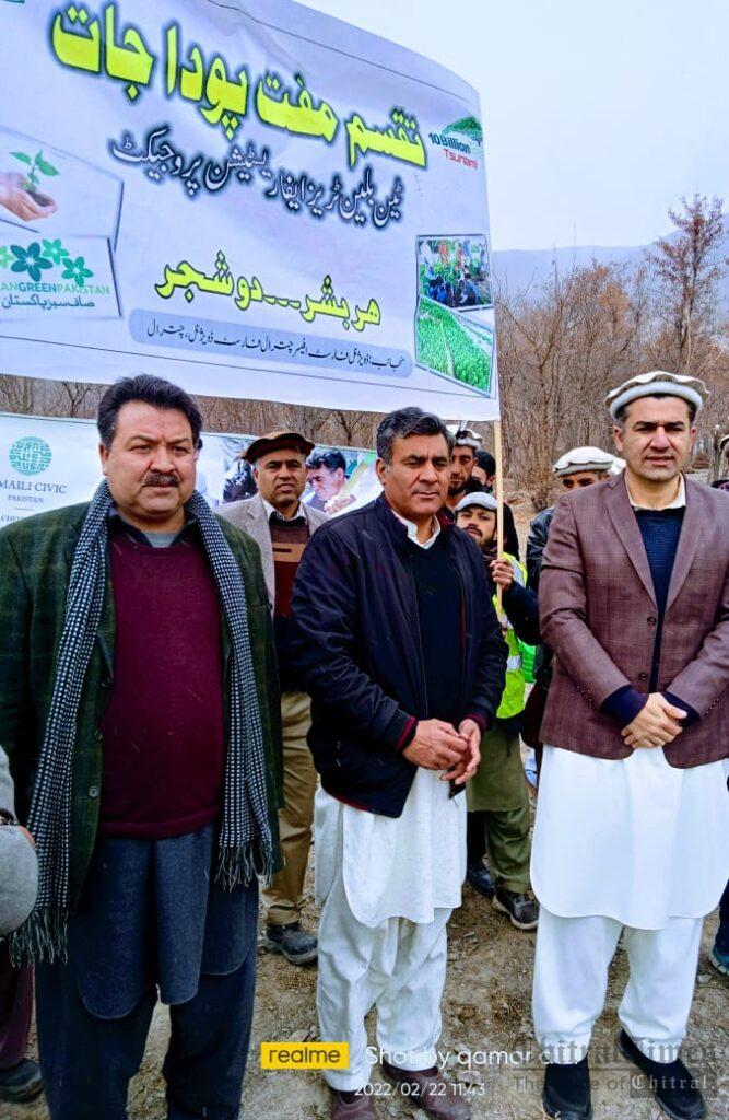 chitraltimes plantation drive upper chitral dc afridi inaugurated campaign distribution