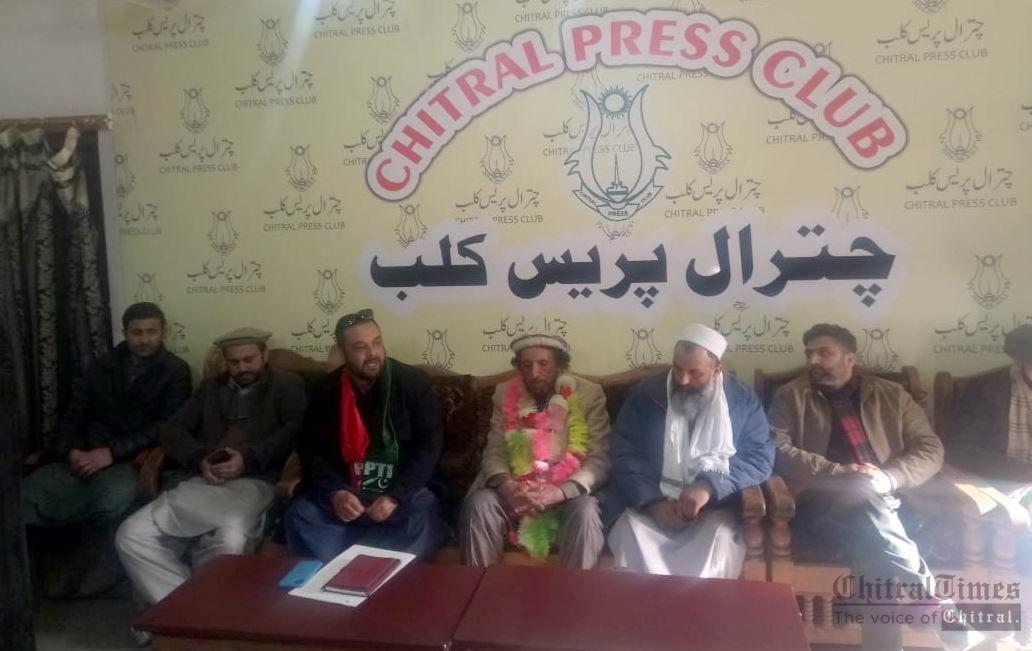chitraltimes pti press confrence shahzada aman