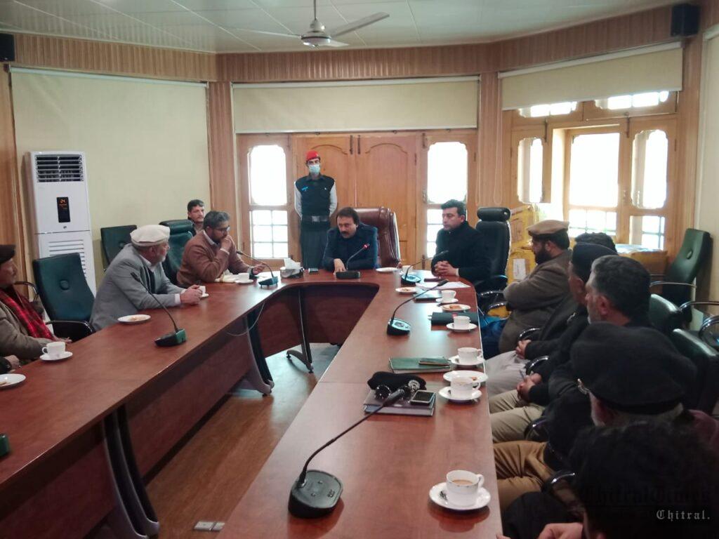 chitraltimes DC chitral chaired pesco and pedo meeting1